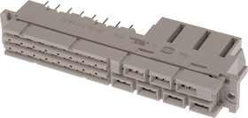 09 06 231 6822, Разъем DIN 41612, Серия Type MH, 31 контакт(-ов), Гнездо, 5.08 мм, 3 ряда, d + b + z + d + z