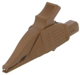 XDK-1033-27, Зажим "крокодил", 32А, 1кВDC, коричневый, Диап.захвата: макс.30мм XDK-1033-27, Зажим "крокодил", 32А, 1кВDC, коричневый, Диап.захвата: макс.30мм