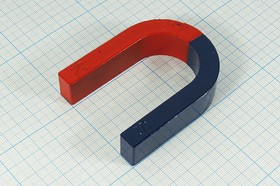 Магнит U-образный 80,x62,0x20, феррит, класс , красный/синий