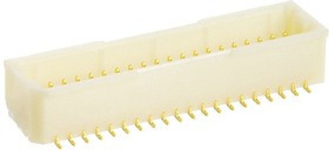 BM40B-SRDS-G-TF(LF)(SN), SHD Series Straight Surface Mount PCB Header, 40 Contact(s), 1.0mm Pitch, Shrouded