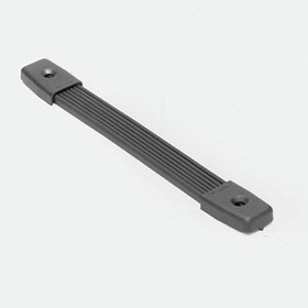 H1014N, Rubber Strap Handle - 10 1/4&quot; Length Including End Caps - Nickel