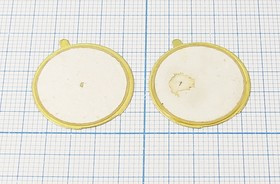 Пьезоэлектрическая диафрагма с двумя керамическими элементами на бронзовой основе 21,5x0,35мм 2-х ст