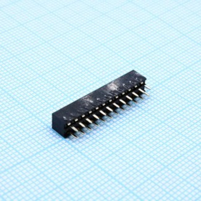 DS1026-06-2X12S8BV, (PBD2-24), Гнездо на плату 2x12 конт., шаг 2.00мм, высота 4.3мм ширина 4.1мм, позолоч.