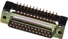 M24308/23-33F, D-Sub MIL Spec Connectors 25POS Cd RA FML