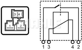 MHG 17, Реле предпускового подогрева