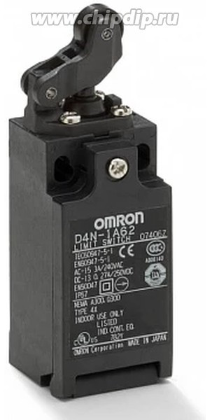 D4N-1162, Концевой выключатель, NO + NC, 10А, макс.240ВAC, макс.250ВDC