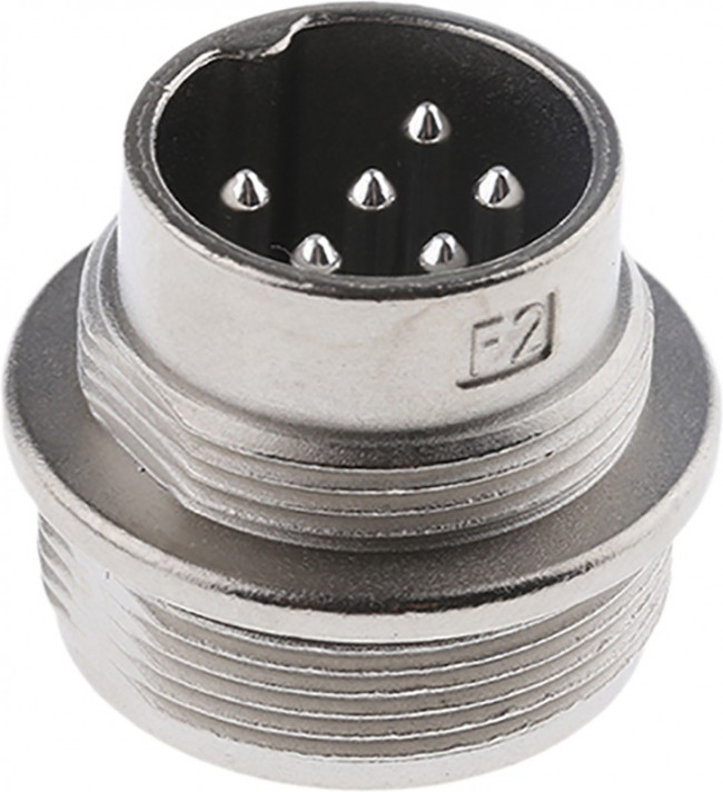 C091 31W006 100 2, Circular DIN Connectors 6P DIN PANEL MALE