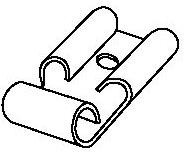 19008-0020, Terminals .187X.032 FLAG QD KR IMPTITE (BB-1148-032