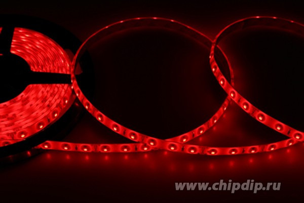141-351, Лента светодиодная 12В, SMD2835, 4,8Вт/м, 60 LED/м, красный, 8мм, 5м, IP65 141-351, Лента светодиодная 12В, SMD2835, 4,8Вт/м, 60 LED/м, красный, 8мм, 5м, IP65