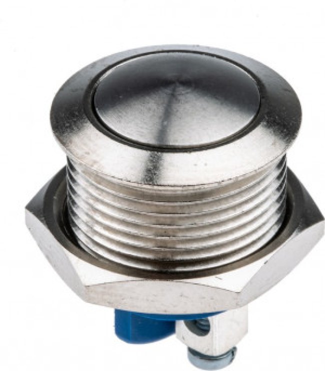 AV1630C910, Push Button Switch, Momentary, Panel Mount, 16.2mm Cutout, SPST, 24/48V dc, IP65 AV1630C910, Push Button Switch, Momentary, Panel Mount, 16.2mm Cutout, SPST, 24/48V dc, IP65