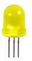 WP819YYD, Standard LEDs - Through Hole Yel Yel 588 588nm Diffused 30 30mcd