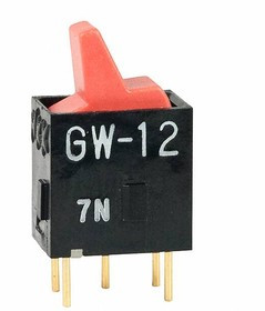 GW12LCP, Rocker Switches SPDT ON-ON RED ACT PADDLE ACTUATOR