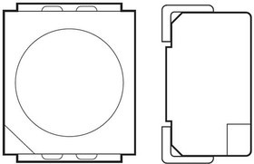HSMC-A100-R00J1, Standard LEDs - SMD PLCC2 Top Mt AlInGaP Red