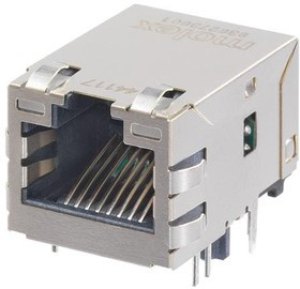 93627-3601, Modular Connectors / Ethernet Connectors MXMag GIG 8CORE RJ45 INV LED GRN/GRN