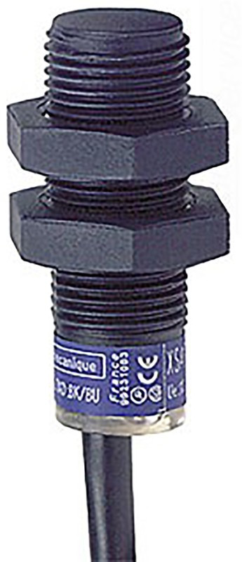 XS4P12PC410, Индуктивный бесконтактный датчик, цилиндрический, OsiSense XS, M12, 4мм, PNP-NO/NC, 12 - 24В DC