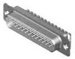 DCMM-37PC, Conn D-Sub PIN 37 POS 1.4mm Solder RA Thru-Hole 37 Terminal 1 Port