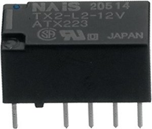 TX2-L2-5V, Low Signal Relays - PCB 2A 5VDC DPDT 2 COIL LATCH PCB TX2-L2-5V, Low Signal Relays - PCB 2A 5VDC DPDT 2 COIL LATCH PCB