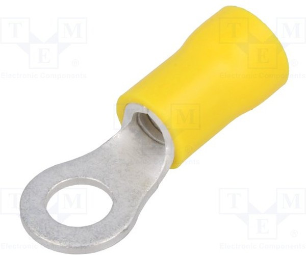 ST-082/Y, Наконечник Кольцевой, M5, d: 5,3мм, 4-6мм2, обжим,