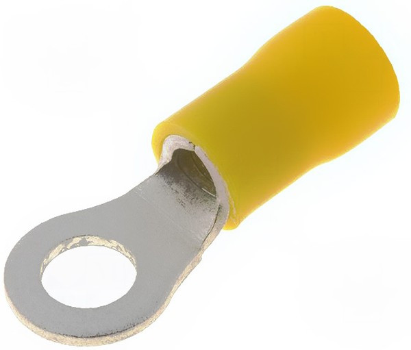 ST-082/Y, Наконечник Кольцевой, M5, d: 5,3мм, 4-6мм2, обжим,