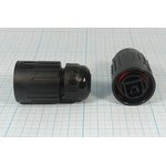 Штекер телефонный 8P8C корпус герметичный, на кабель, RJ45F6