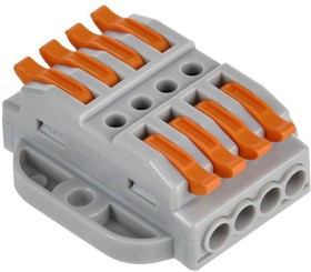 Клемма строительно-монтажная СМК 222-4144P (уп.4шт) IEK UKZ20-4144P-004