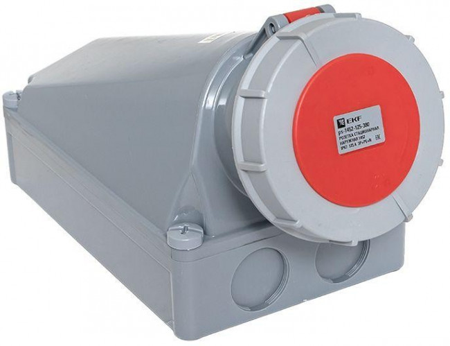 Розетка стационарная наружная 1452 3Р+РЕ+N 125А 380В IP67 PROxima ps-1452-125-380