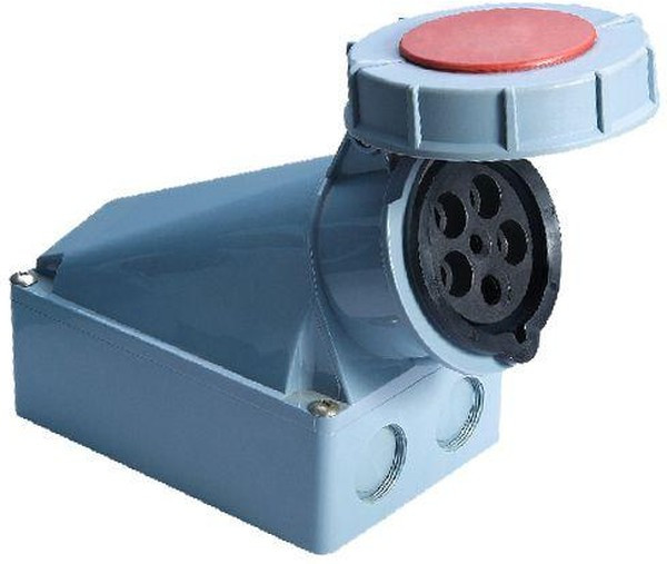 Розетка стационарная наружная 1452 3Р+РЕ+N 125А 380В IP67 PROxima ps-1452-125-380