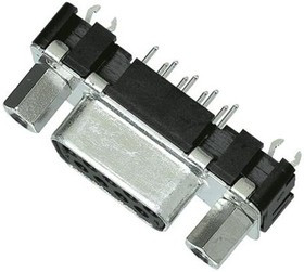 09664516512, D-Sub Standard Connectors 37P FML STRT SLDR W/ GND BRD LOCKS