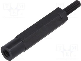 TFM-M2.5X24/DR282, Дистанцирующая стойка с резьбой, шестигранная, полиамид, M2,5