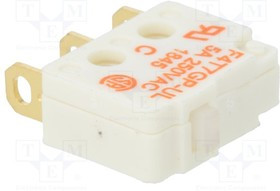 F4T7GPUL, Микропереключатель SNAP ACTION, без рычага, SPDT, 5A/250ВAC
