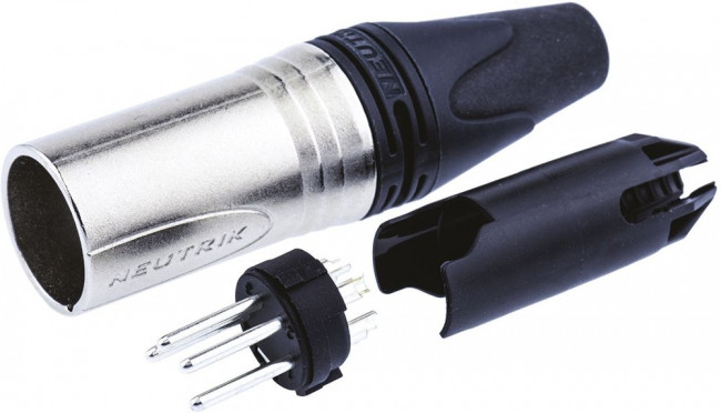 NC4MXX, Аудио разъем XLR, 4 контакт(-ов), Штекер, Монтаж на Кабель, Контакты с Покрытием из Серебра