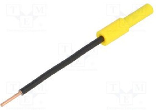 PJADA86F/1.8-GE, Измерительный щуп, 10А, желтый, Диам.конца: 1,7мм, 70ВDC, 33ВAC PJADA86F/1.8-GE, Измерительный щуп, 10А, желтый, Диам.конца: 1,7мм, 70ВDC, 33ВAC