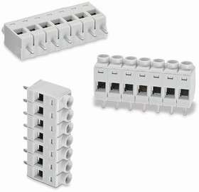 691131710003, 1317 Series PCB Terminal Block, 3-Contact, 5mm Pitch, Through Hole Mount, 1-Row, Solder Termination