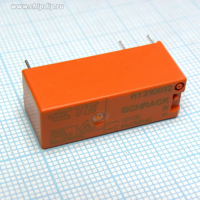 3-1393224-5 (RY210012), Реле 1 переключ. 12VDC, 8А/250VAC SPDT (OBSOLETE!)