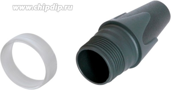 BXX-CR, XLR Connectors Boot-XX-Series;Blk w/clear code ring