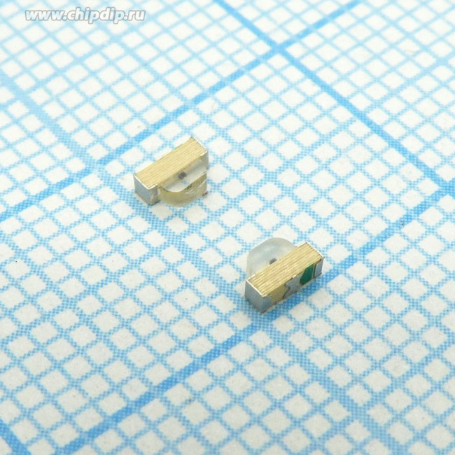 KPA-3010ZGC, Светодиод smd 3х1мм/зеленый/525нм/200- 400мкд/прозрачный/ 120°/угловой