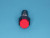 PSW-6A-R, Кнопка восьмиугольная 220В 1А без фиксации, крепление гайка, красная