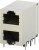 5569380-1, Modular Connectors / Ethernet Connectors 2X1 8/8 R/A LPRO