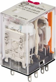 Промежуточное реле 2 CO контакта 12а; 230в Ac; блокируемая кнопка проверки + LE, RP432823005