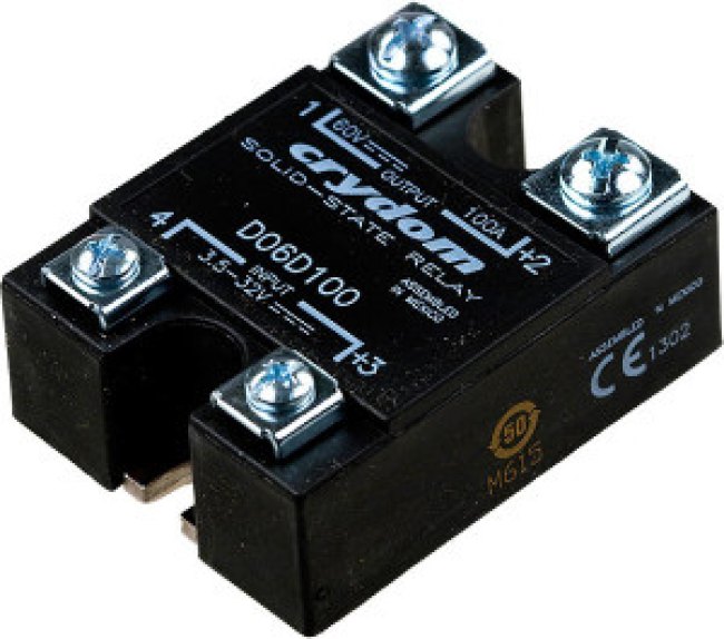 D06D100, реле твердотельное 3 5-32VDC 100A/60VDC