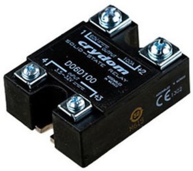 D06D100, реле твердотельное 3 5-32VDC 100A/60VDC