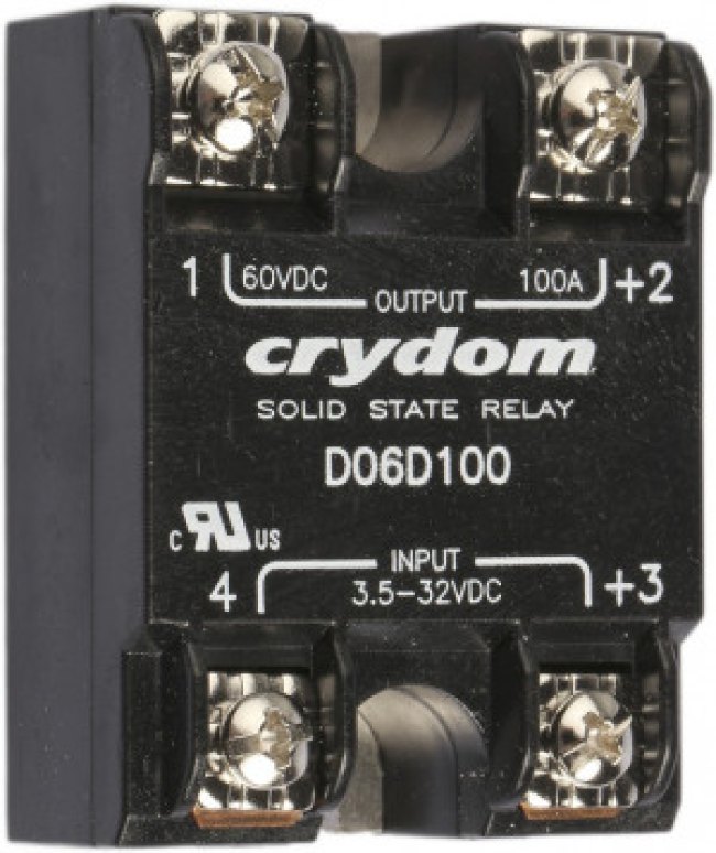 D06D100, реле твердотельное 3 5-32VDC 100A/60VDC