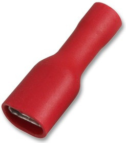 STFDFD1-188(8), Female Push On Crimp Terminals Red 12Am 6.3mm, 100 Pack