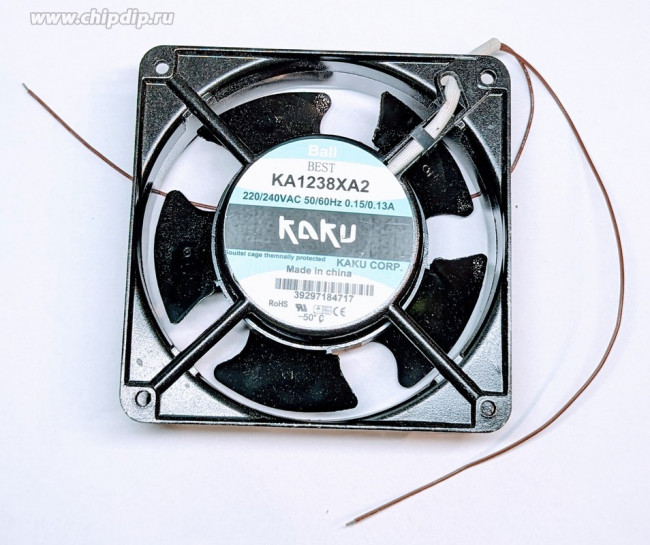 Вентилятор KAKU KA1238XA2 (KA1238XA2BMT) 120x38мм 230V 23W 0.13A