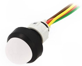 LRGY-D20-24AC/DCWK, Индикат.лампа светодиод, выпуклый, 24ВDC, 24ВAC, dотв 13мм LRGY-D20-24AC/DCWK, Индикат.лампа светодиод, выпуклый, 24ВDC, 24ВAC, dотв 13мм