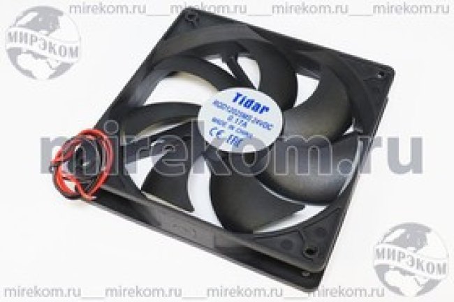 Вентилятор 120x120x25, напряжение 24В, ток 0,17А, выводы 2L, подшипник скольжения, RQD12025MS Вентилятор 120x120x25, напряжение 24В, ток 0,17А, выводы 2L, подшипник скольжения, RQD12025MS