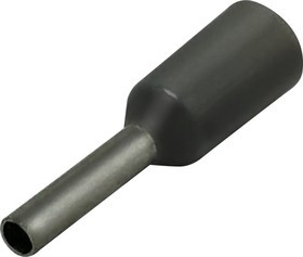 Штыревой втулочный изолированный наконечник KTE 0.75-6V 0.75мм2/L=6мм/Серый 100756V