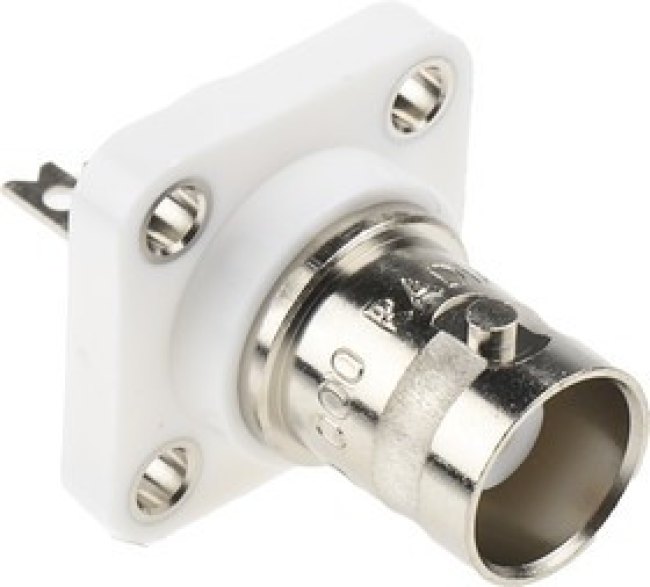 R141410000W, R141 Series, jack Flange Mount BNC Connector, 50, Solder Termination, Straight Body R141410000W, R141 Series, jack Flange Mount BNC Connector, 50, Solder Termination, Straight Body