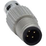 850-004-103RLS4, Разъем Кабеля, VULCON Series, M5, Male, 4 Positions, Штырь для Пайки, Прямой Монтаж