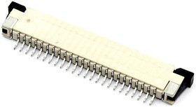 Разъем FPC Half Coverage Top Contact 1.0K-BS-24PWB 24 pin высота 2мм шаг 1мм